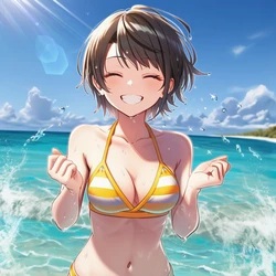 [Pixiv] ドラムカン (38077983) - The Sun, the Lens, and the Idol. [AI Generated]