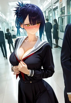 MAIA AZUMA'S BLACK SERAFUKU UNIFORM [AI Generated]