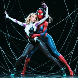 [SharinelAI] (AI Generated) battle of the spiders