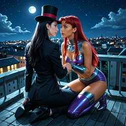 [SharinelAI] (AI Generated) rooftop meeting