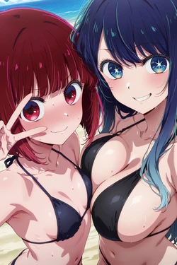 (Thebardspirit) Kana and Akame [AI Generated]