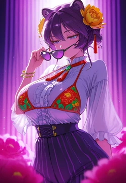 TEDDY GIRL'S GLASS ADJUST [AI Generated]