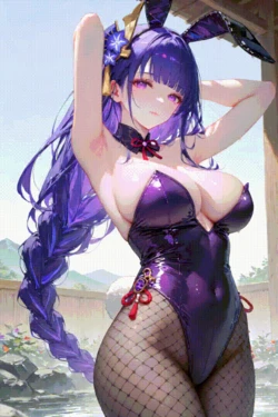 [Brightsky] 0921 Genshin RaidenShogun 28 R18 (Booth) (Anim) [AI Generated]