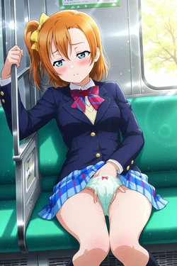 (Unreal) Honoka Kousaka Molester Train [AI Generated]