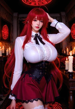 [Akatsuki Ichika World]Rias gremory cosplay[AI generated]