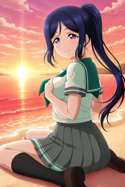 unreal 松浦果南 Kanan Matsuura – The Sea and the Sunset 131P (Patreon) [AI Generated]