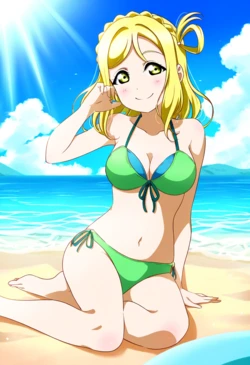 unreal Mari ohara - 小原鞠莉 bikini 37P (Patreon) [AI Generated]