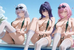 [Allenby]Raiden Mei x Elysia x Kiana 中文版[AI Generated]