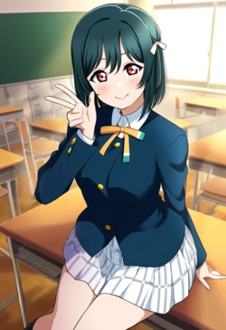 unreal Shioriko Shioko Mifune - 三船 栞子 school uniform (Patreon) [AI Generated]