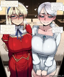 [11_22] Satellizer El Bridget and Fiona Belli Threesome Comic + Image Set [AI generated]