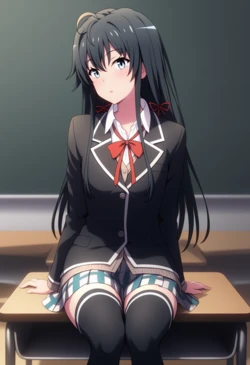 Shirobako88 - Yukino Yukinoshita getting Black [AI Generated]