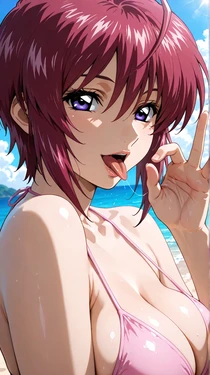 Kei 【追加223枚】ルナマリアはビーチで妊活する(機動戦士ガンダムSEEDFREEDOM) (Patreon) [AI Generated]