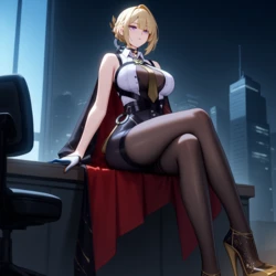Shirobako88 - Evelyn NTR BBC [AI Generated]