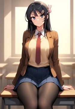 Shirobako88 - Mai Sakurajima Blacked [AI Generated]