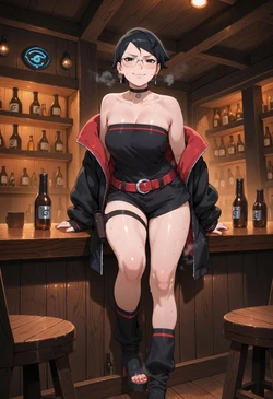 [LewdCreationAI] Sarada Uchiha Timeskip | NARUTO/BORUTO REQUEST [73] (Patreon) [AI Generated]