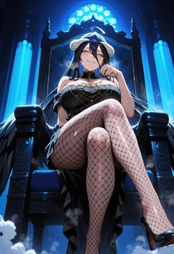 [LewdCreationAI] Albedo Black Dress | Overlord REQUEST [93] (Patreon) [AI Generated]