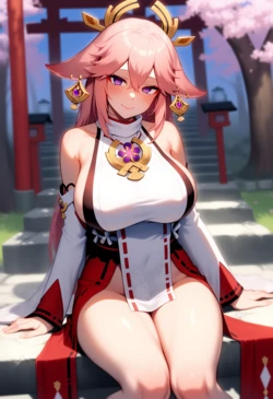 Shirobako88 - Yae Miko Guuji Yae 八重神子 [AI Generated]