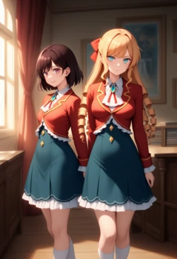 Shirobako88 - Rae and Claire | Yuri 百合 [AI Generated]