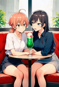Shirobako88 - Touko x Yuu x Kino Yuri 百合 [AI Generated]