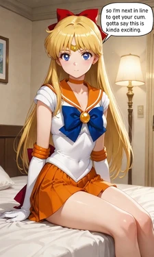 Sailor Venus gets her powers back by getting creampied [AI Generated]