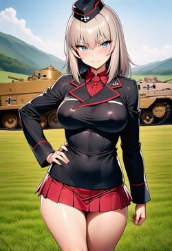 Shirobako88 - Maho x Erika Yuri 西住まほ 逸見エリカ百合 [AI Generated]