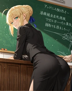 [Belly Art] Saber - Fate Grand Order (Patreon) (AI Generated)