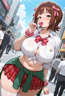 [Nankoai] Haruka Amami - 天海春香 -(im@s)-req-gyaru-street-outside-gb- (Patreon) [AI Generated]