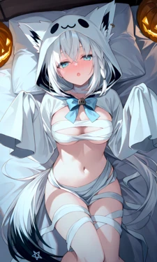 [AI Generated] [Daisy] Halloween Party with Fubuki [Patreon]