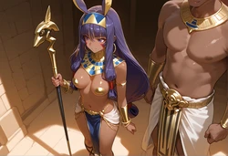 [Tsukinoo] Nitocri ニトクリス X Fat Man 太った男性 98P (NEW Style) (Patreon) [AI Generated]