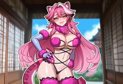 [KobainAI] [Hololive] Reora Dangerous Beast 🐯🩷♠️ [AI Generated]