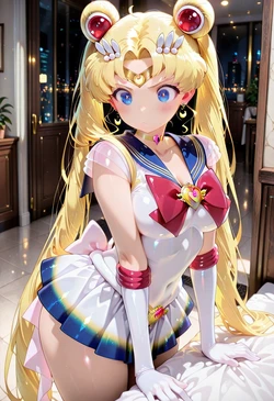 SAILOR MOON : HEART CHOKER & BOW [AI Generated]