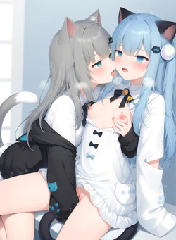 小涩猫猫Nekolock (108435514) Rewards 猫羽雫x甘城猫猫x双人②(61p) [AI Generated]