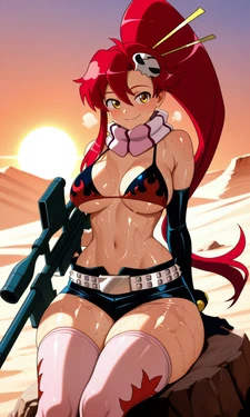 DaidoujiPV Tengen Toppa Gurren Lagann - Yoko Littner (XL Gallery! 50 pics). [AI Generated]