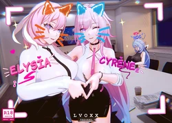 [Lvoxx]♪Elysia Cyrene  Erosion♬（honkai gakuen）[aqiaoge个人汉化]