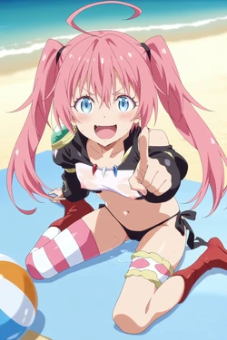 [Amakawa is reflecting.] [That Time I Got Reincarnated as a Slime]  Milim – Midsummer Special Edition ☀️   370p [AI Generated]
