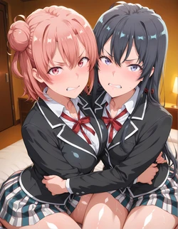 Eromomo - 由比ヶ浜結衣Yui Yuigahama 雪ノ下雪乃Yukino Yukinoshita 200P (Patreon) [AI Generated]