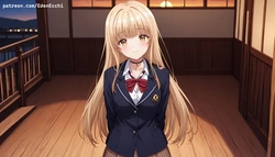 Ecchi Eden 【Extras】   Shiina Mahiru   Otonari No Tenshi-Sama (Patreon) [AI Generated]