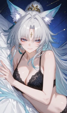 [Reiji] Feixiao in Black Lingerie – Enchanting Bedroom Temptation [AI Generated]