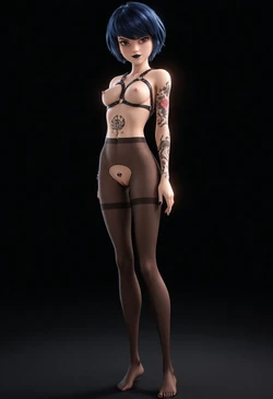 Black Miracle - Goth Kagami (AI Generated)