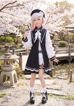 Magical Girl Witch Trials AI cosplay [AI generated]