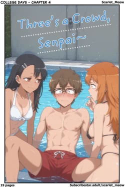 [AI Generated] College Days - Chapter 4: Three's A Crowd, Senpai~ (Scarlet_Meow)