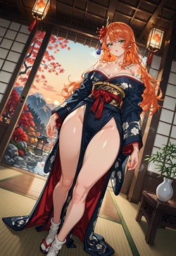 Amber Lanterns - Nami's Hip-Emphasizing Pose [AI Generated]