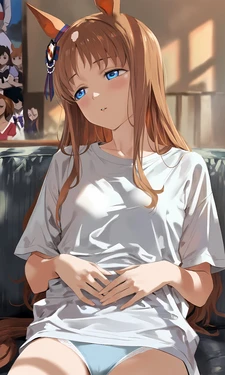 Grass Wonder couch sex (Uma Musume)[AI Generated]