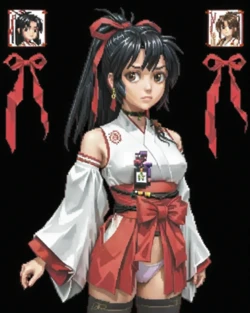 The Fall of a Divine Holy Shrine Maiden [AI generated]