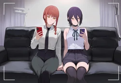 [Patreon] (cMonster) Makima & Reze x BBC FFM Threesome (AI Generated)