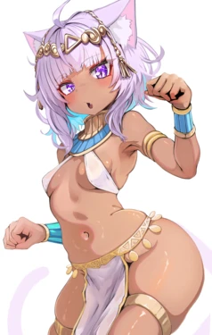 [カジマコト] 褐色エジプト猫耳◯リOKYN (ホロライブ)