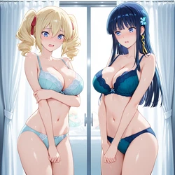 淫乱マッスル Angelina & Miyuki 36P (Patreon) [AI Generated]