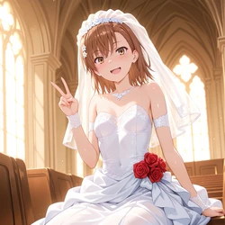 淫乱マッスル Misaka Wedding💍 126P (Patreon) [AI Generated]