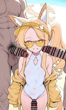 [Pixiv] マルテンサイト変態 (5738149) - Swimsuit Seia BBC Orgy [AI Generated]