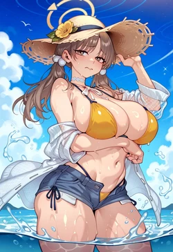 Azure Sky Innocence - Moe armful Cover-Up [AI Generated]